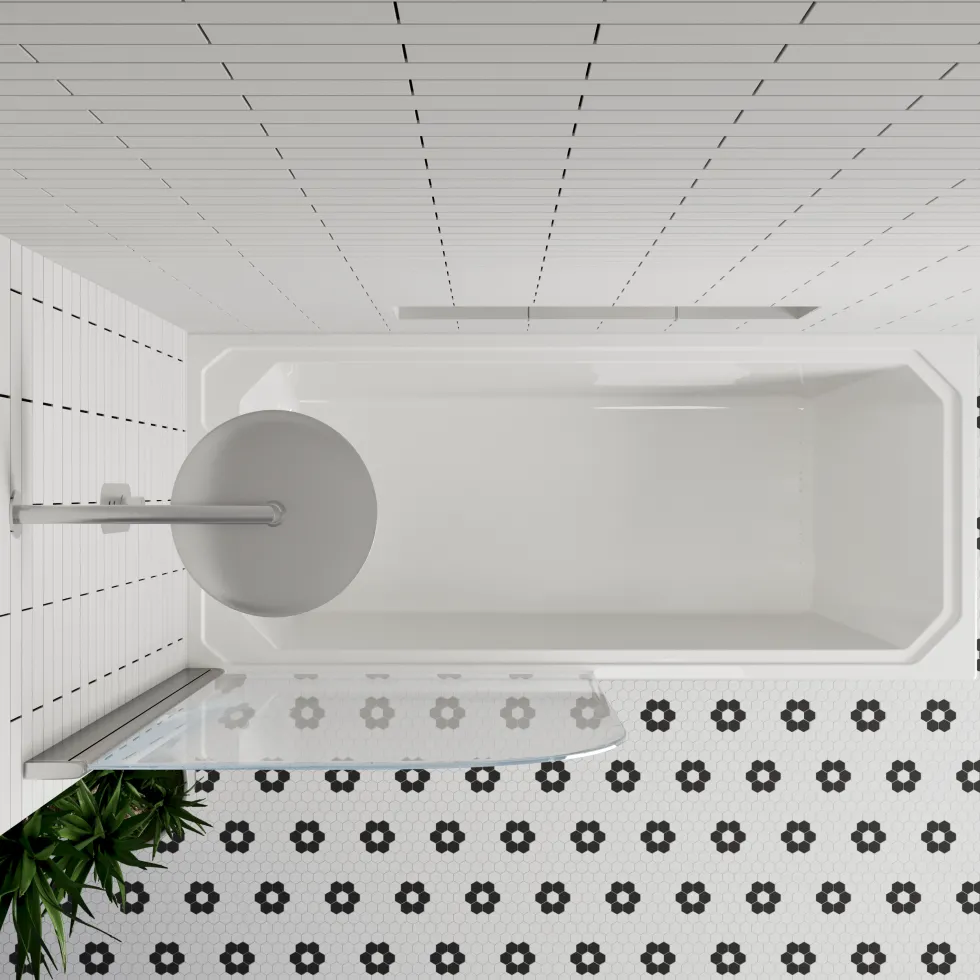 Butler & Rose Art Deco Shower Bath & Shower Screen