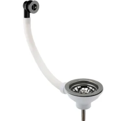 Butler & Rose Basket Strainer Waste with Round Overflow for Ceramic Kitchen Sinks