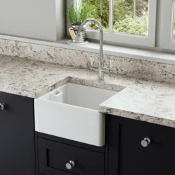 Butler & Rose Belfast / Butler Ceramic Fireclay Kitchen Sink - 460 x 380mm