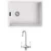 Butler & Rose Belfast Butler Kitchen Sink with Victoria Kitchen Tap & Basket Strainer Waste