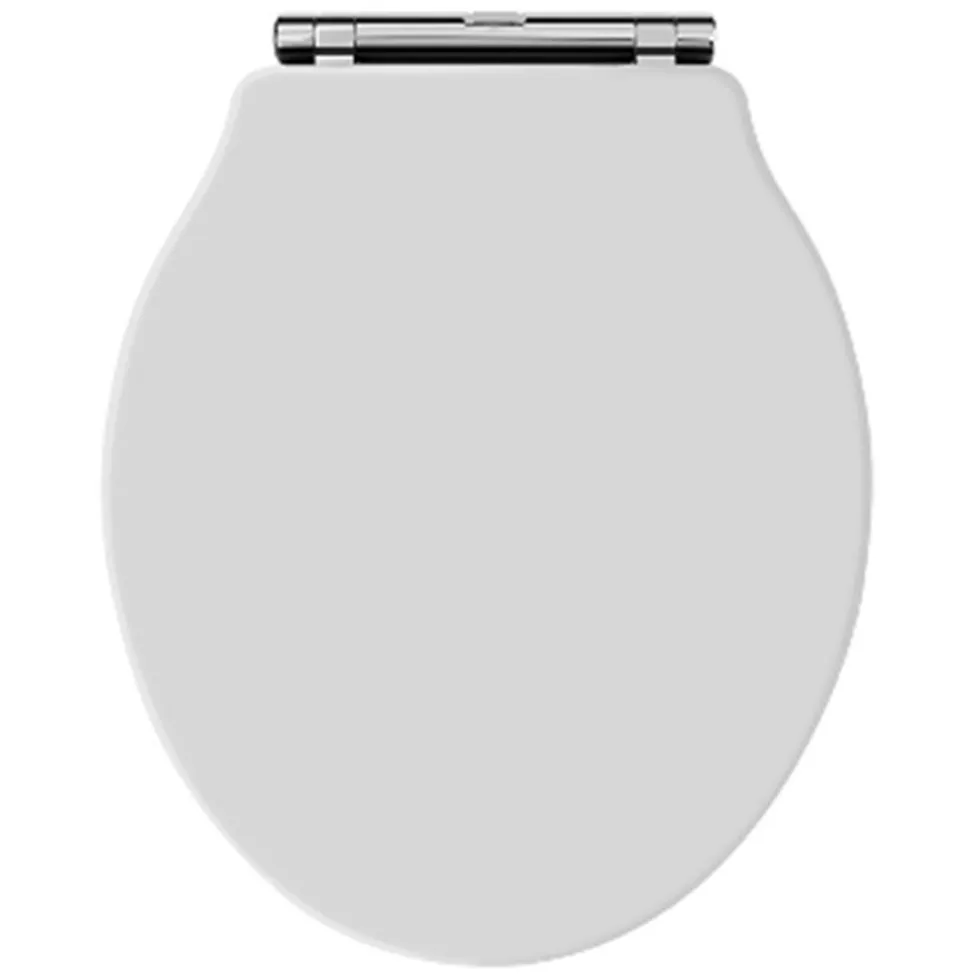 Butler & Rose Benedict White Wooden Finish Soft Close Toilet Seat With Quick Release