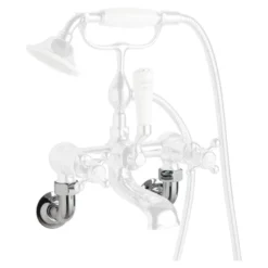 Butler & Rose Caledonia Wall Mounted Unions - Chrome