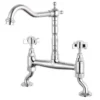 Butler & Rose Carlton Traditional Kitchen Bridge Mixer - Crosshead Handles