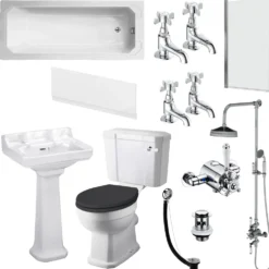 Butler & Rose Catherine Bathroom Suite with Shower Bath