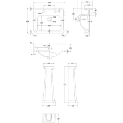 Butler & Rose Catherine Bathroom Suite with Shower Bath