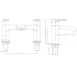 Butler & Rose Catherine Bathroom Suite with Shower Bath