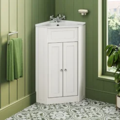 Butler & Rose Catherine Corner Cloakroom Vanity Unit with Basin