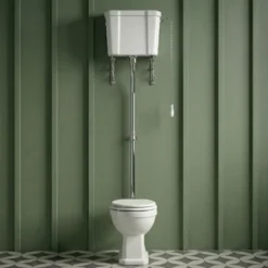 Butler & Rose Catherine High Level Toilet with Pan, Cistern & Flush Pipe Kit
