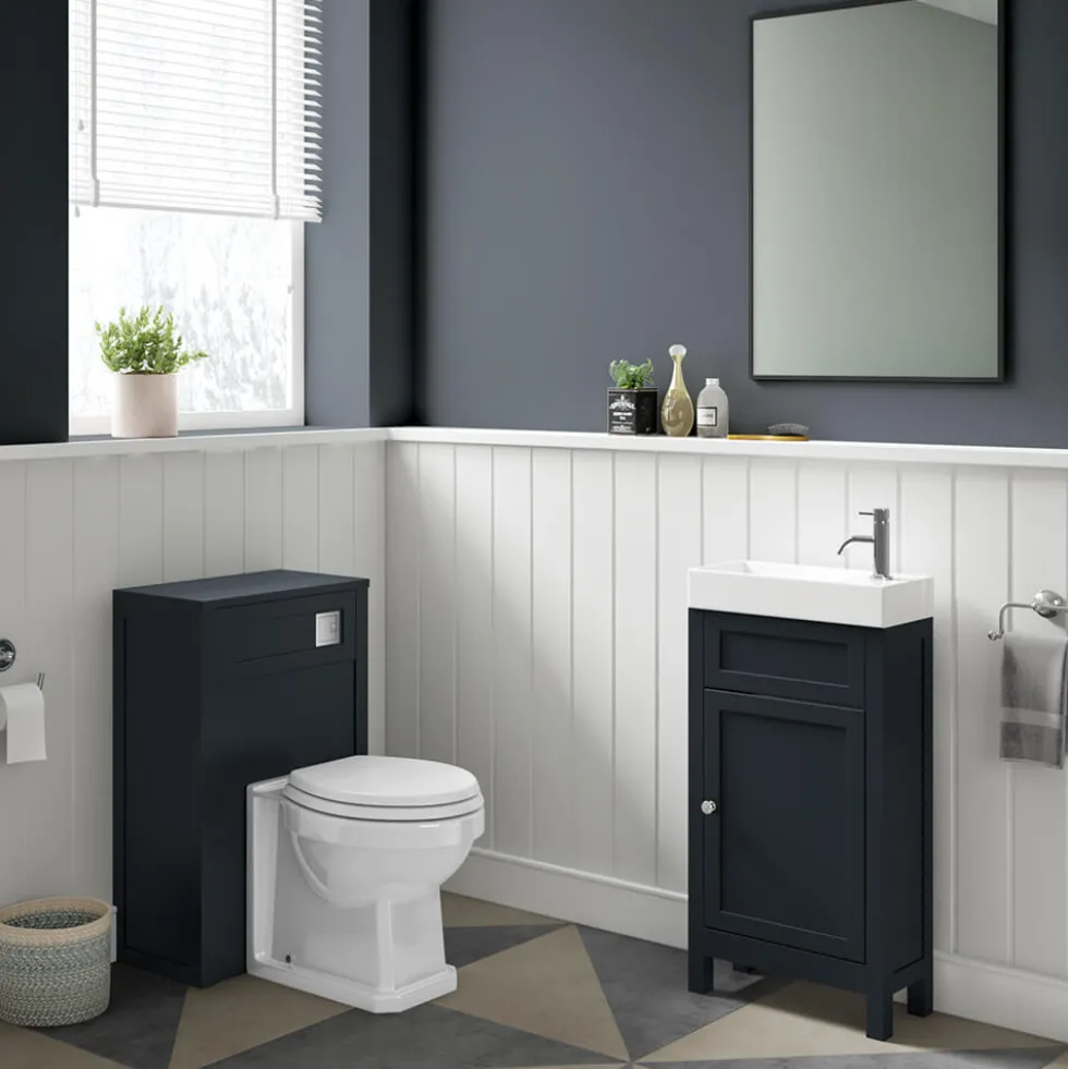 Butler & Rose Catherine 500mm Back to Wall Toilet Unit - Shadow Grey