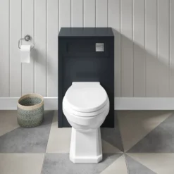 Butler & Rose Catherine 500mm Back to Wall Toilet Unit - Shadow Grey