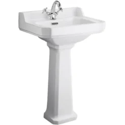 Butler & Rose Catherine 560mm Full Pedestal & Basin - 1 Tap Hole