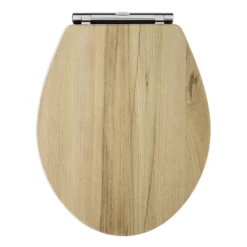 Butler & Rose Catherine Walnut Finish Soft Closing Top Fix Toilet Seat