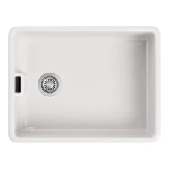 Butler & Rose Ceramic Fireclay Belfast Traditional Kitchen Sink with Weir Overflow - 595 x 455mm