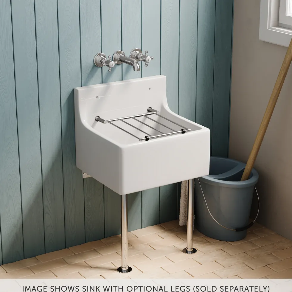 Butler & Rose Ceramic Fireclay Cleaner Sink - 455 x 396mm
