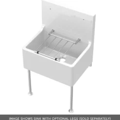 Butler & Rose Ceramic Fireclay Cleaner Sink - 515 x 393mm