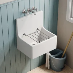 Butler & Rose Ceramic Fireclay Cleaner Sink - 515 x 393mm