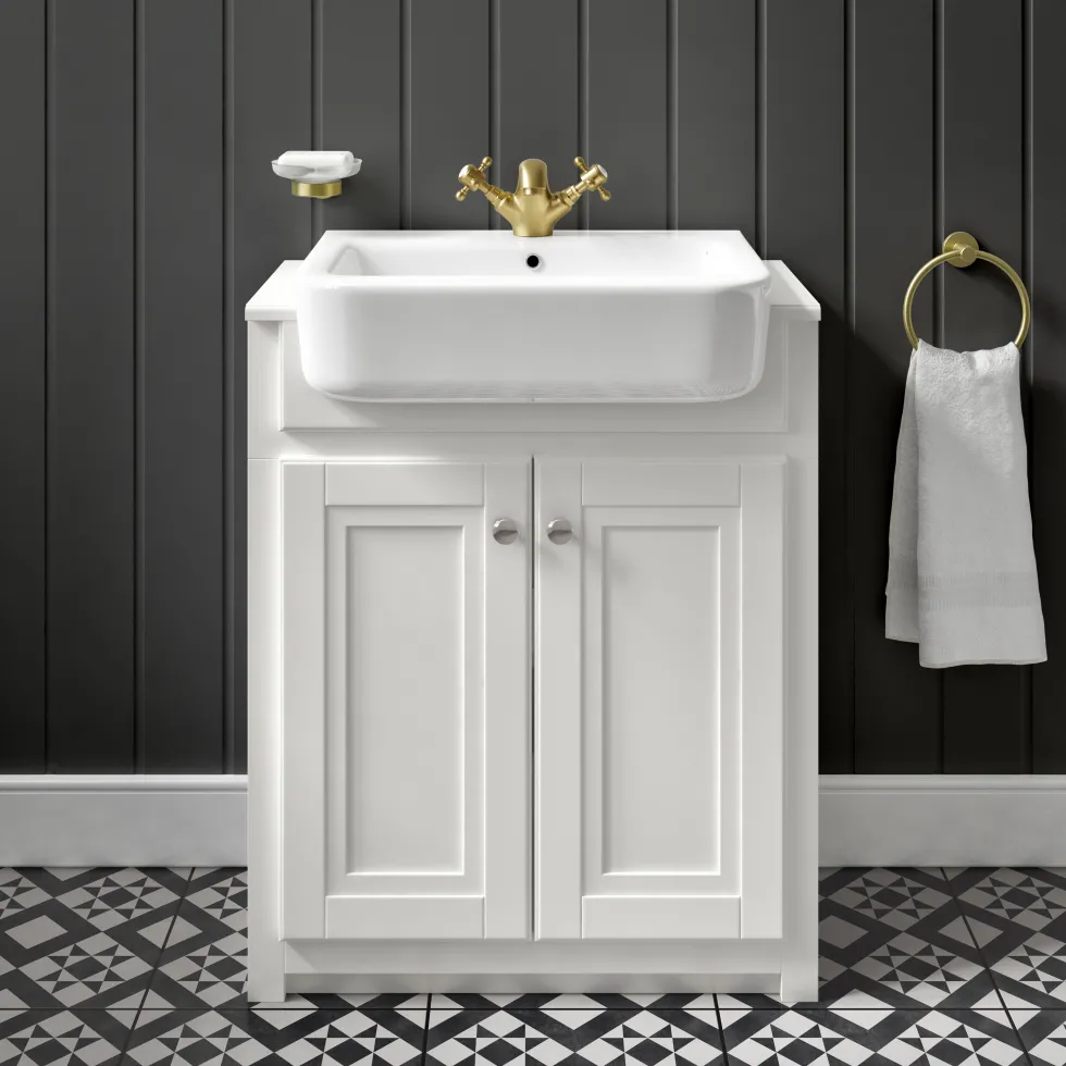Butler & Rose Darcy Traditional Floorstanding Vanity Unit with Belfast Basin