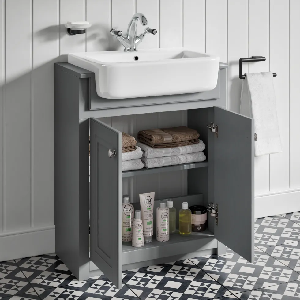 Butler & Rose Darcy Traditional Floorstanding Vanity Unit with Belfast Basin