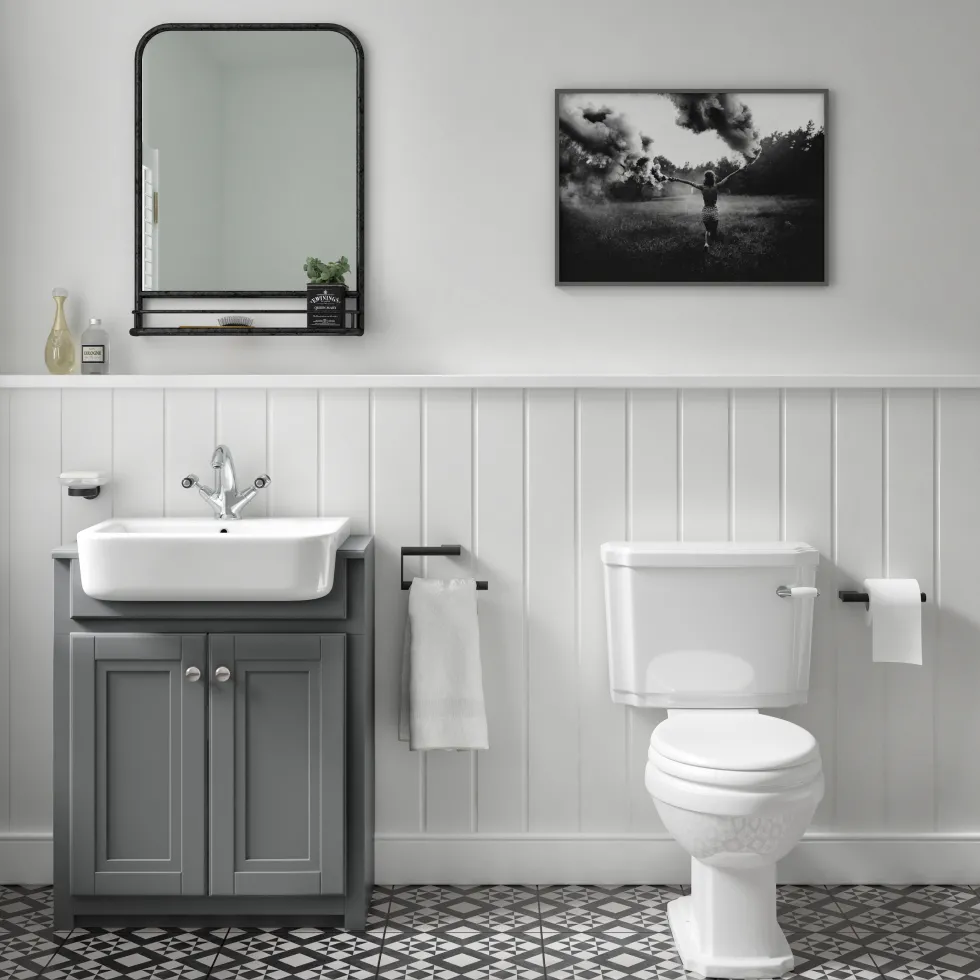Butler & Rose Darcy Traditional Floorstanding Vanity Unit with Belfast Basin