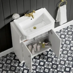 Butler & Rose Darcy Traditional Floorstanding Vanity Unit with Belfast Basin