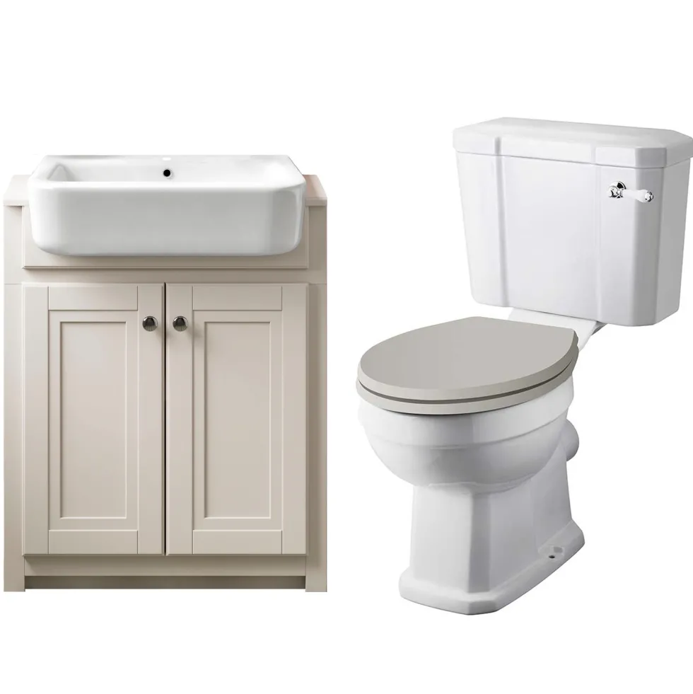 Butler & Rose Darcy Traditional Toilet & Vanity Unit Bathroom Suite