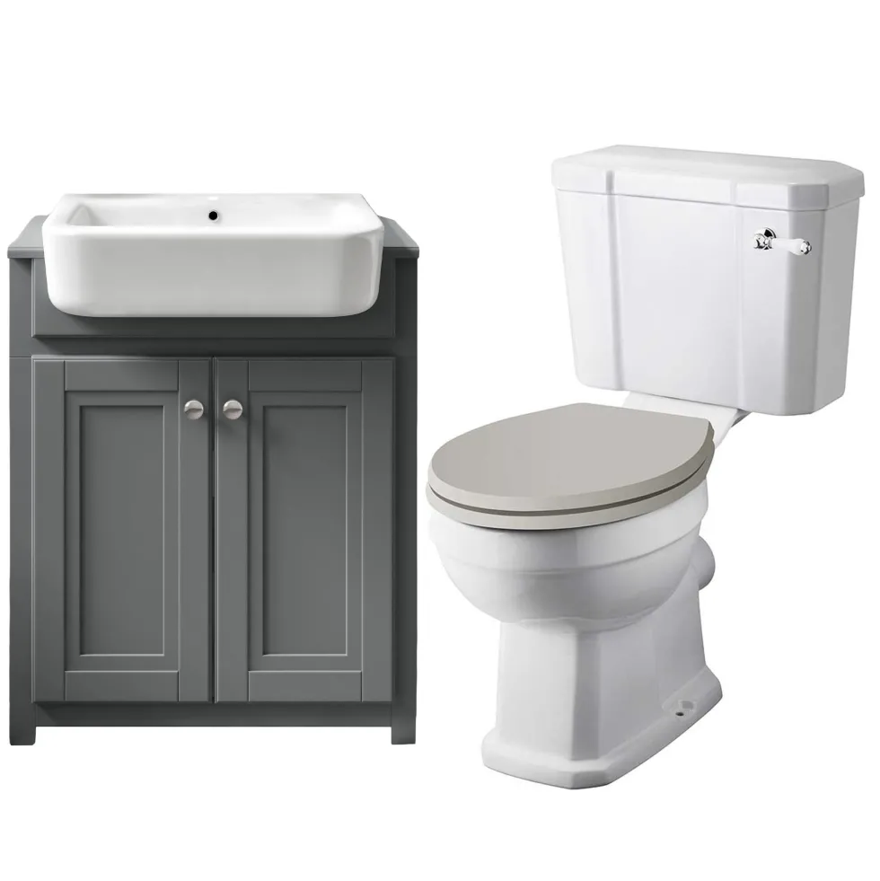 Butler & Rose Darcy Traditional Toilet & Vanity Unit Bathroom Suite