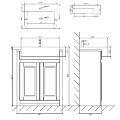 Butler & Rose Darcy Traditional Toilet & Vanity Unit Bathroom Suite
