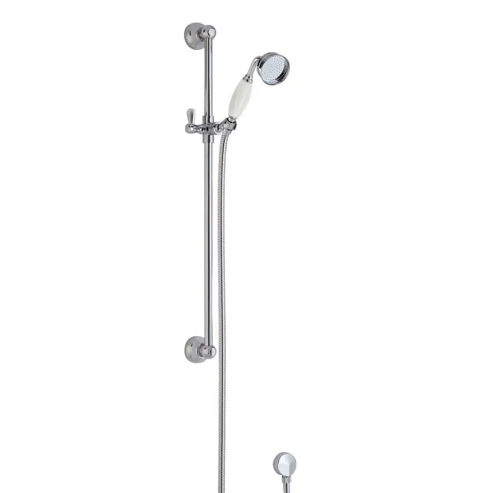 Butler & Rose Edith Concealed Shower Valve, Fixed Shower Head & Slide Rail Kit