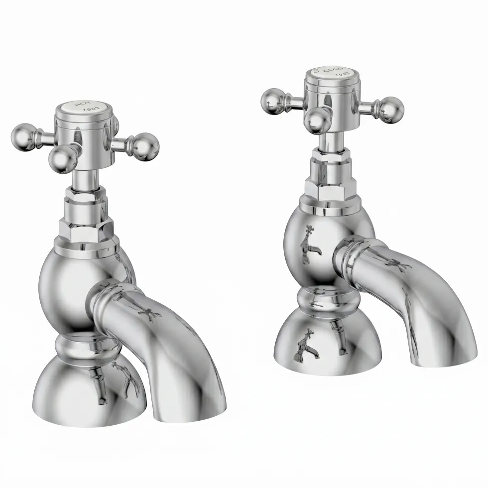 Butler & Rose Eliza Crosshead Bath Pillar Taps