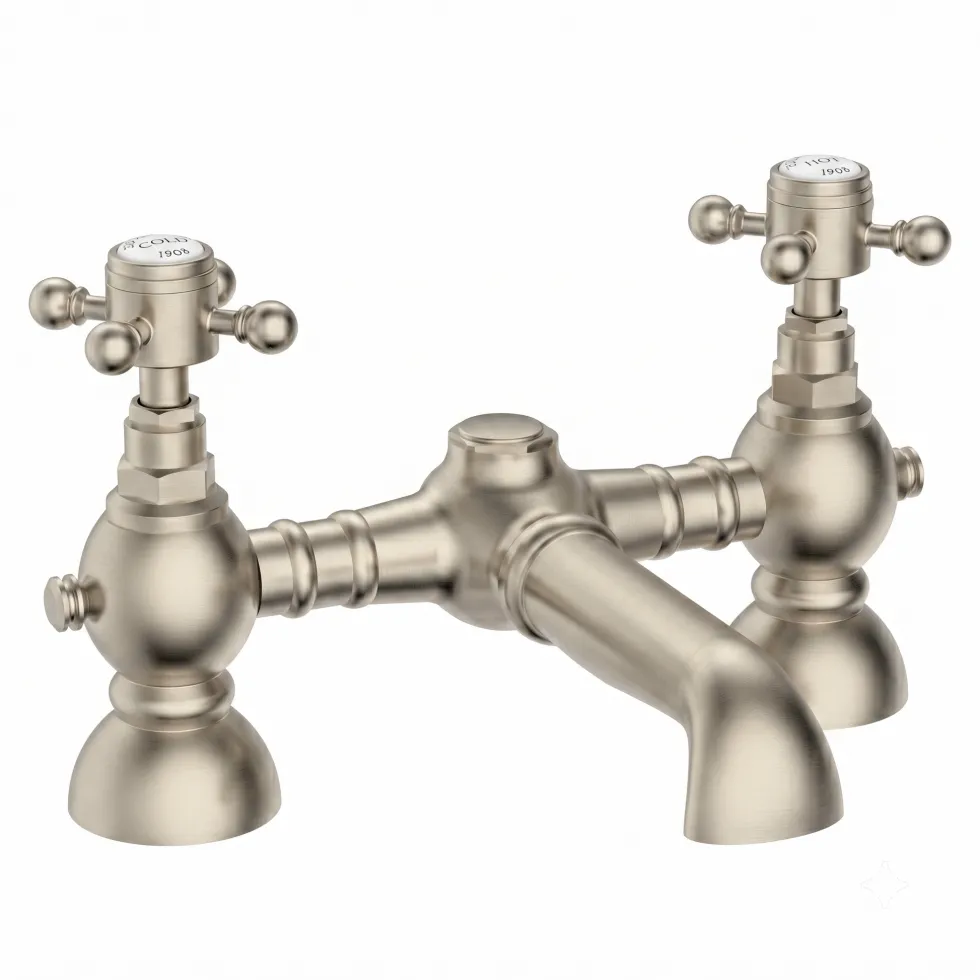 Butler & Rose Eliza Crosshead Deck Mounted Bath Filler Tap