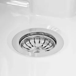 Butler & Rose Fireclay Ceramic White Double Belfast Kitchen Sink, Tap & Waste