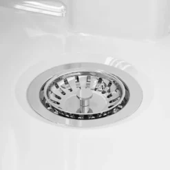 Butler & Rose Fireclay Ceramic White Double Belfast Kitchen Sink, Tap & Waste