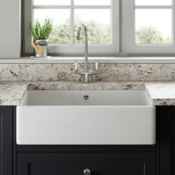 Butler & Rose Large Belfast / Butler Ceramic Fireclay Kitchen Sink - 795 x 500mm