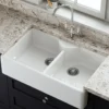 Butler & Rose Large Double Belfast / Butler Ceramic Fireclay Kitchen Sink - 895 x 550mm
