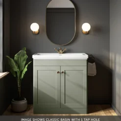Butler & Rose Ophelia 800mm Floorstanding 2 Door Vanity Unit & Basin