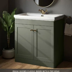 Butler & Rose Ophelia 800mm Floorstanding 2 Door Vanity Unit & Basin