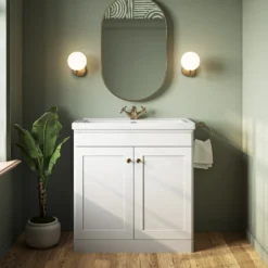 Butler & Rose Ophelia 800mm Floorstanding 2 Door Vanity Unit & Basin
