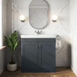 Butler & Rose Ophelia 800mm Floorstanding 2 Door Vanity Unit & Basin