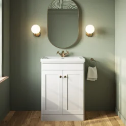 Butler & Rose Ophelia 600mm Floorstanding 2 Door Vanity Unit & Basin