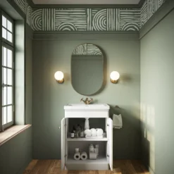 Butler & Rose Ophelia 600mm Floorstanding 2 Door Vanity Unit & Basin