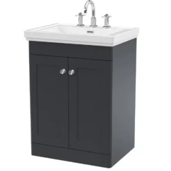 Butler & Rose Ophelia 600mm Floorstanding 2 Door Vanity Unit & Basin