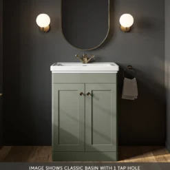 Butler & Rose Ophelia 600mm Floorstanding 2 Door Vanity Unit & Basin