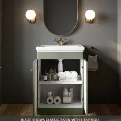 Butler & Rose Ophelia 600mm Floorstanding 2 Door Vanity Unit & Basin