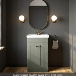 Butler & Rose Ophelia 500mm Floorstanding 2 Door Vanity Unit & Basin