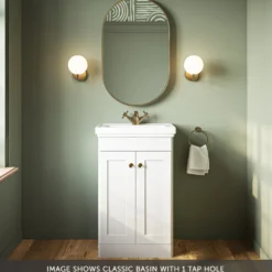 Butler & Rose Ophelia 500mm Floorstanding 2 Door Vanity Unit & Basin