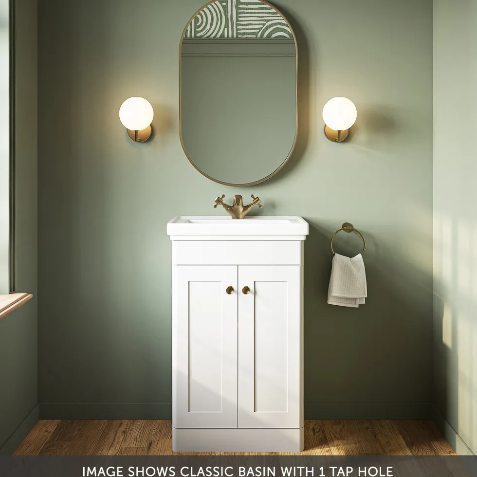 Butler & Rose Ophelia 500mm Floorstanding 2 Door Vanity Unit & Basin