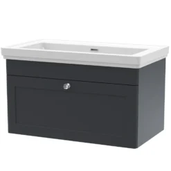 Butler & Rose Ophelia 800mm Wall Mounted 1 Drawer Vanity Unit & Basin