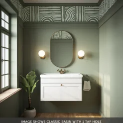 Butler & Rose Ophelia 800mm Wall Mounted 1 Drawer Vanity Unit & Basin