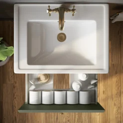 Butler & Rose Ophelia 600mm Wall Mounted 1 Drawer Vanity Unit & Basin