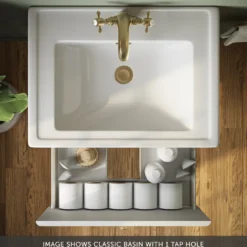 Butler & Rose Ophelia 600mm Wall Mounted 1 Drawer Vanity Unit & Basin